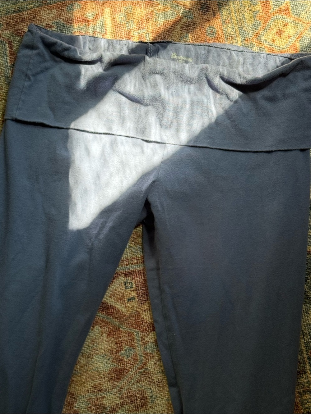 No Boundaries Periwinkle Fold-over-Waist Pants